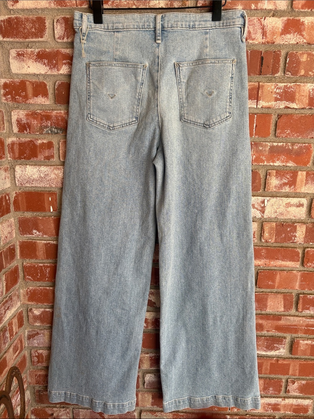Hudson Jodie Pleated High-Rise Wide-Leg Jeans size 28 - Picture 13 of 14